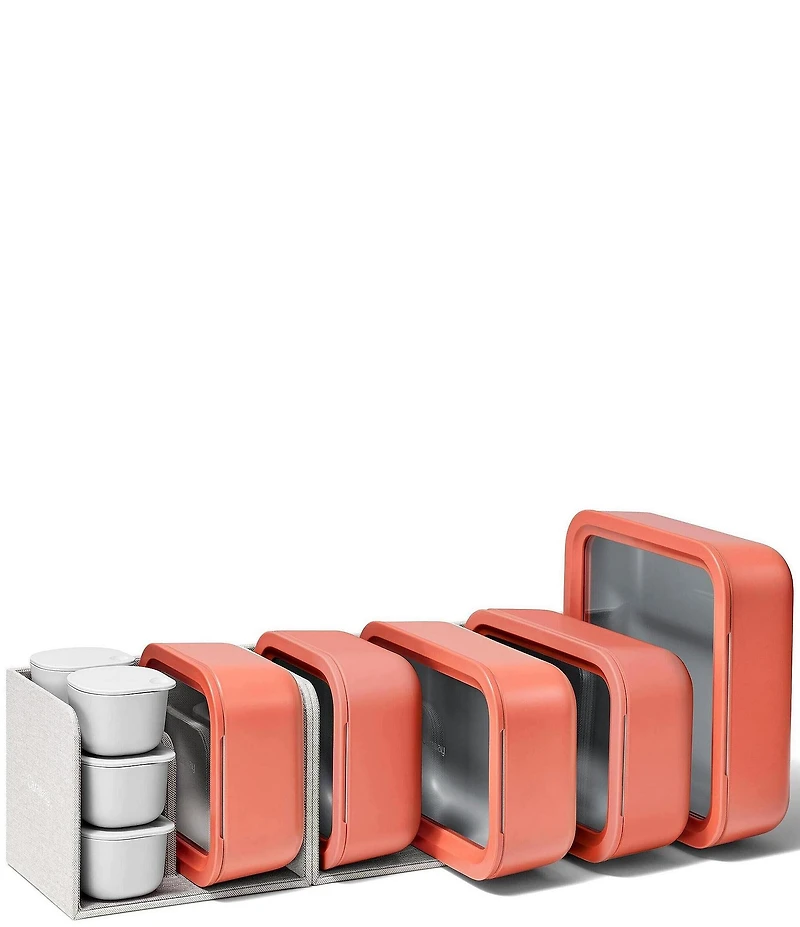 Caraway Ceramic-Coated Glass Food Storage Set