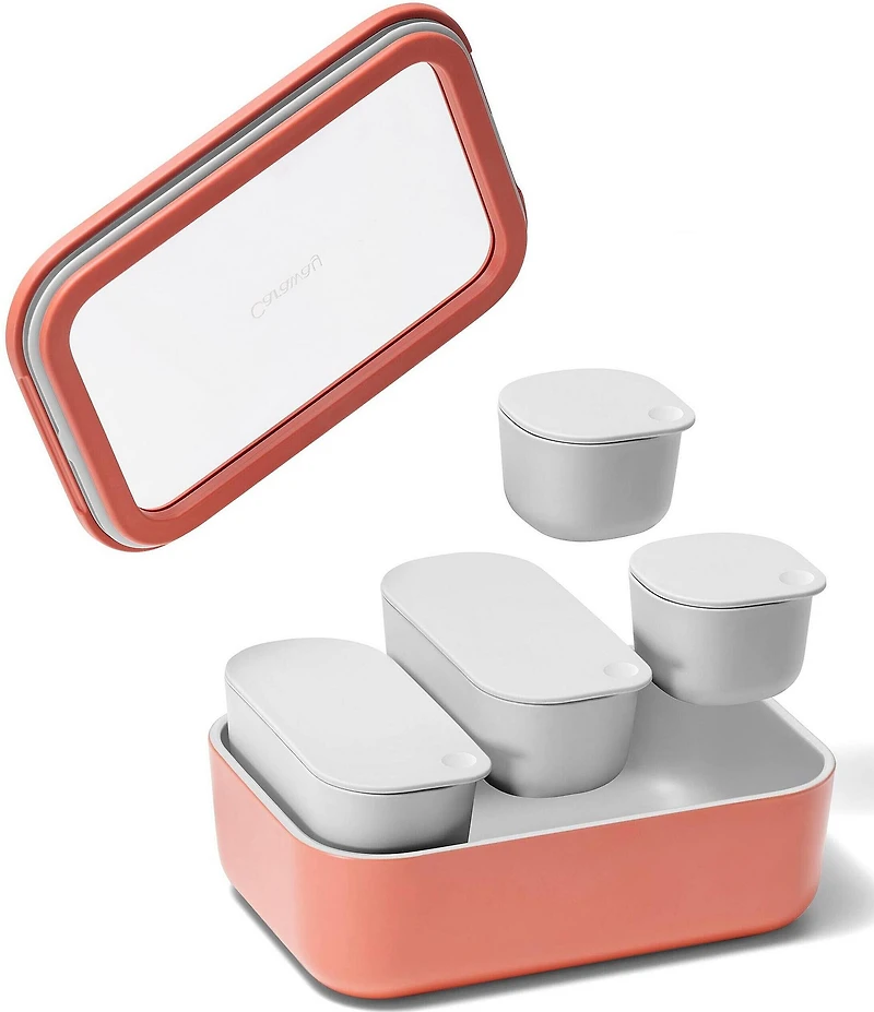 Caraway Ceramic-Coated Glass Food Storage Set