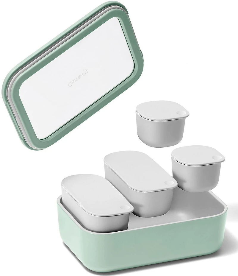 Caraway Ceramic-Coated Glass Food Storage Set