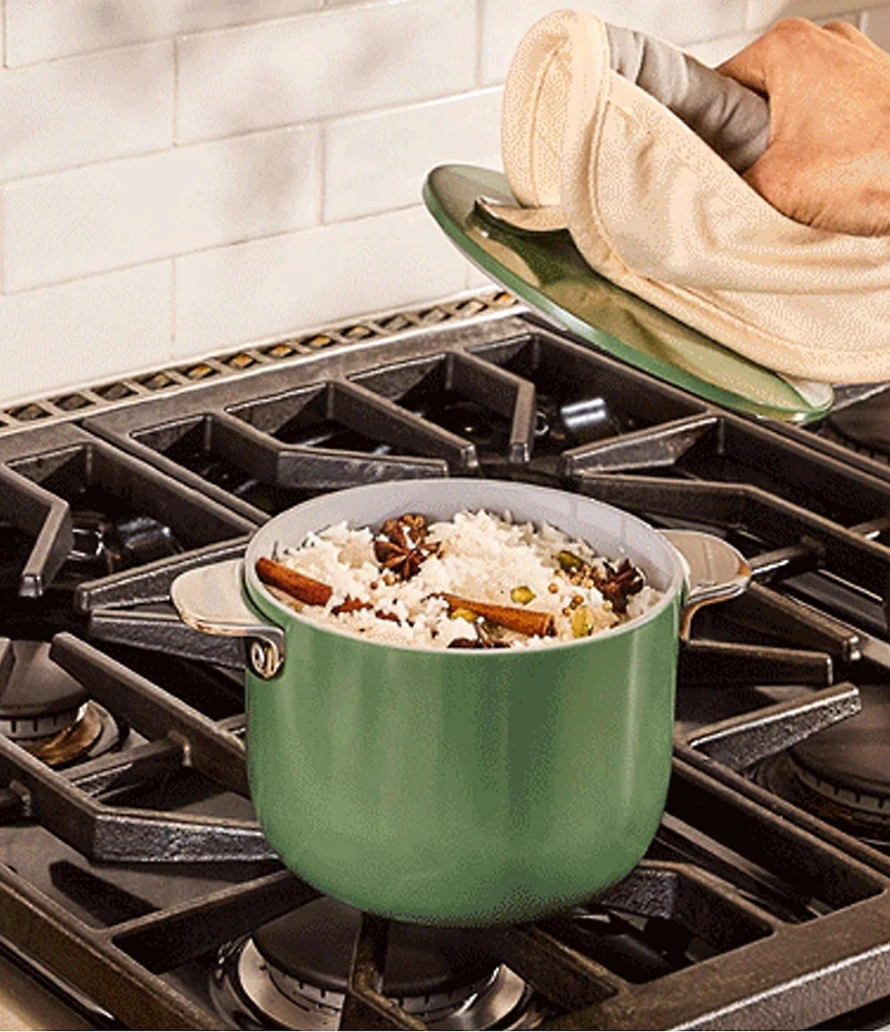 Caraway Ceramic-Coated Petite Cooker, 2 Qt.