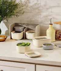Caraway Mini Ceramic-Coated Glass Food Storage Set