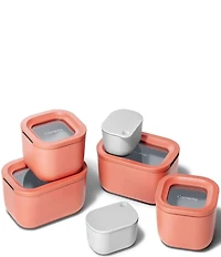 Caraway Mini Ceramic-Coated Glass Food Storage Set