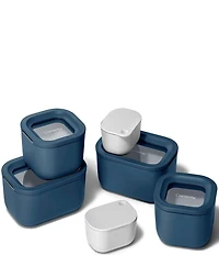 Caraway Mini Ceramic-Coated Glass Food Storage Set