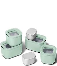 Caraway Mini Ceramic-Coated Glass Food Storage Set