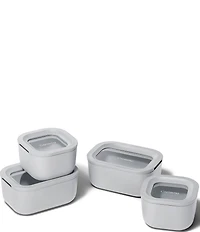 Caraway Mini Ceramic-Coated Glass Food Storage Set