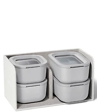 Caraway Mini Ceramic-Coated Glass Food Storage Set
