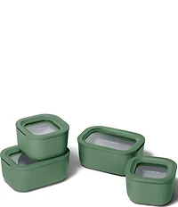 Caraway Mini Ceramic-Coated Glass Food Storage Set