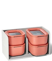 Caraway Mini Ceramic-Coated Glass Food Storage Set