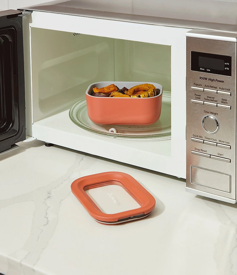 Caraway Mini Ceramic-Coated Glass Food Storage Set