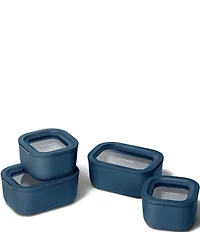Caraway Mini Ceramic-Coated Glass Food Storage Set