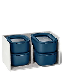 Caraway Mini Ceramic-Coated Glass Food Storage Set