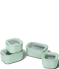 Caraway Mini Ceramic-Coated Glass Food Storage Set