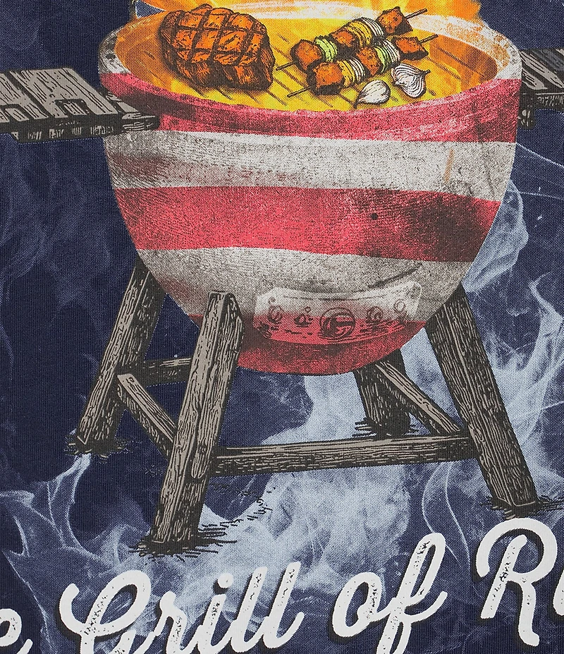 Caribbean Americana Grill Of Rights Short Sleeve T-Shirt