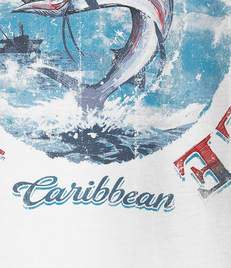 Caribbean Americana Reel Lifestyle Short Sleeve T-Shirt