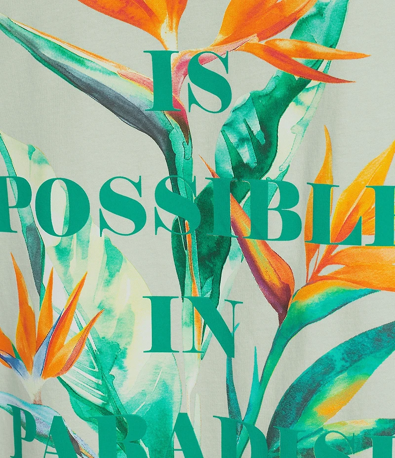 Caribbean Anything Is Possible Graphic Short Sleeve T-Shirt