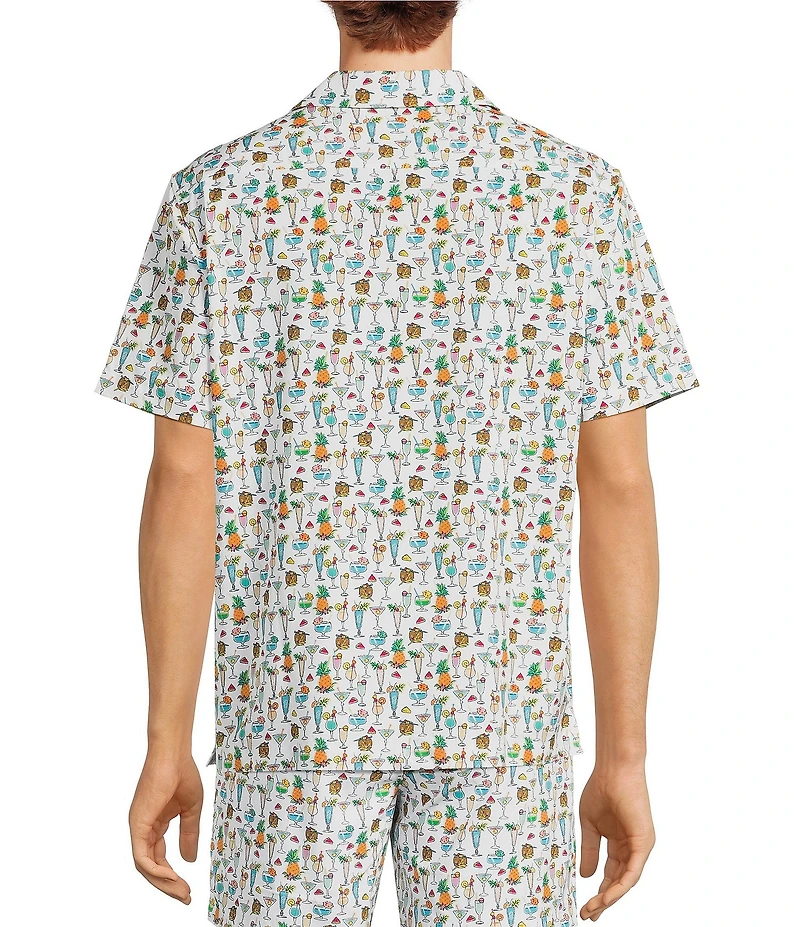 Caribbean Beach Drinks Cabana Woven Top
