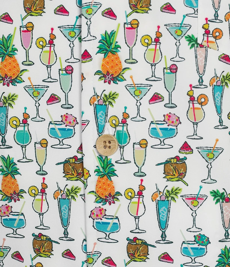 Caribbean Beach Drinks Cabana Woven Top