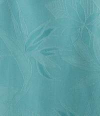 Caribbean Big & Tall Bird of Paradise Textured Short Sleeve Woven Shirt