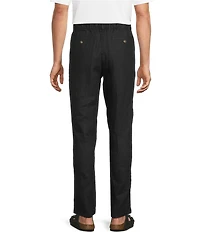 Caribbean Big & Tall Coastal Linen Flat Front Pants