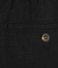 Caribbean Big & Tall Coastal Linen Flat Front Pants