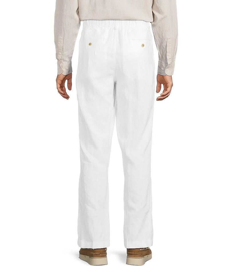 Caribbean Big & Tall Coastal Linen Flat Front Pants