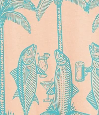 Caribbean Big & Tall Drink Like A Fish Graphic T-Shirt