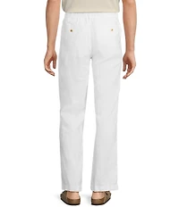 Caribbean Big & Tall Flat Front Fancy Linen Pants