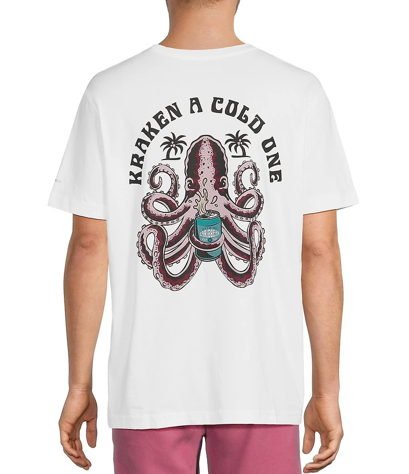 Caribbean Big & Tall Kraken A Cold One Short Sleeve T-Shirt