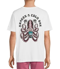 Caribbean Big & Tall Kraken A Cold One Short Sleeve T-Shirt