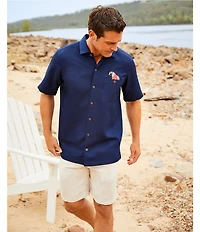 Caribbean Big & Tall 9#double; Inseam Linen Shorts
