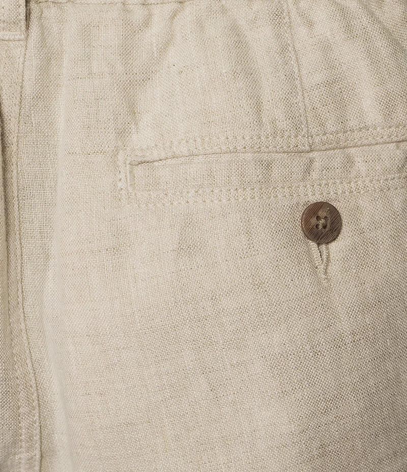 Caribbean Big & Tall Linen 9#double; Inseam Shorts