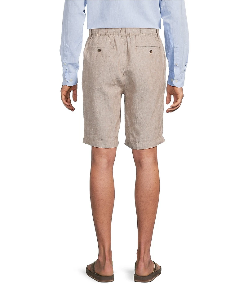 Caribbean Big & Tall 9#double; Inseam Linen Shorts
