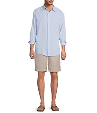Caribbean Big & Tall 9#double; Inseam Linen Shorts