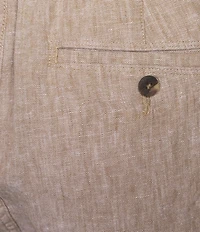 Caribbean Big & Tall 9#double; Inseam Linen Shorts