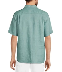 Caribbean Big & Tall Linen Short Sleeve Woven Shirt