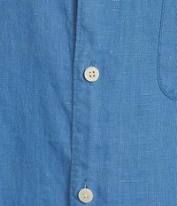 Caribbean Big & Tall Linen Short Sleeve Woven Shirt