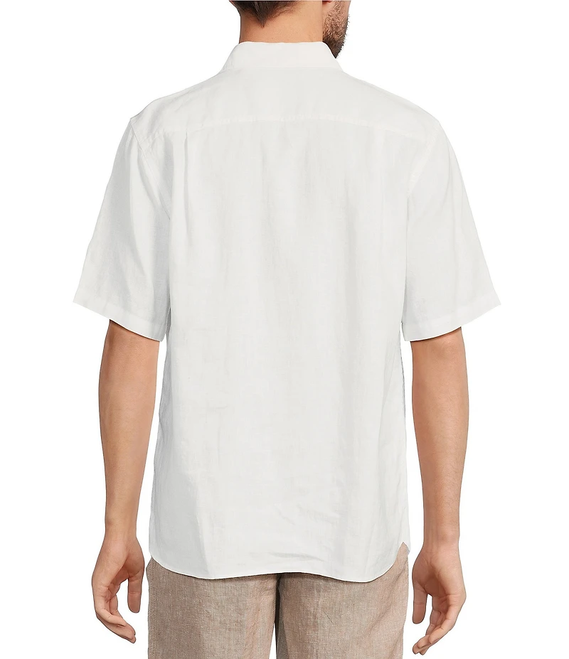 Caribbean Big & Tall Linen Short Sleeve Woven Shirt