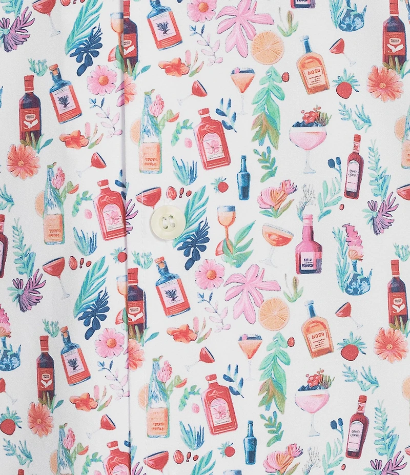 Caribbean Big & Tall Mini Drinks Cabana Camp Top