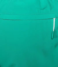 Caribbean Big & Tall Palmsway 8#double; Solid Swim Trunks