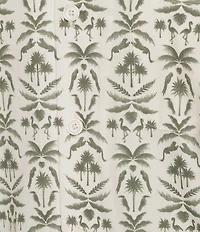 Caribbean Big & Tall Printed Short Sleeve Woven Camp Shirt