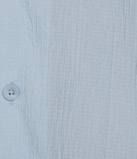 Caribbean Big & Tall Seersucker Short Sleeve Woven Camp Shirt