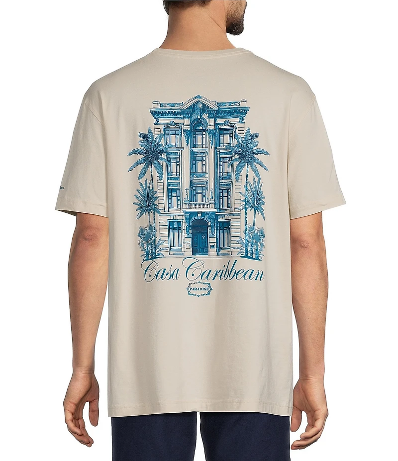 Caribbean Big & Tall Short Sleeve Casa Caribbean Graphic T-Shirt