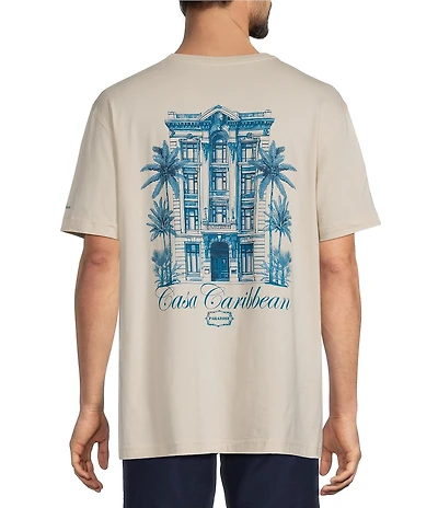 Caribbean Big & Tall Short Sleeve Casa Caribbean Graphic T-Shirt