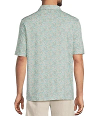 Caribbean Big & Tall Short Sleeve Floral Print Woven Shirt