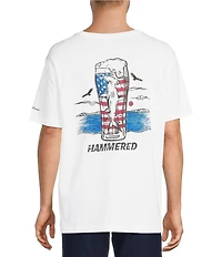 Caribbean Big & Tall Short Sleeve Hammered Graphic T-Shirt