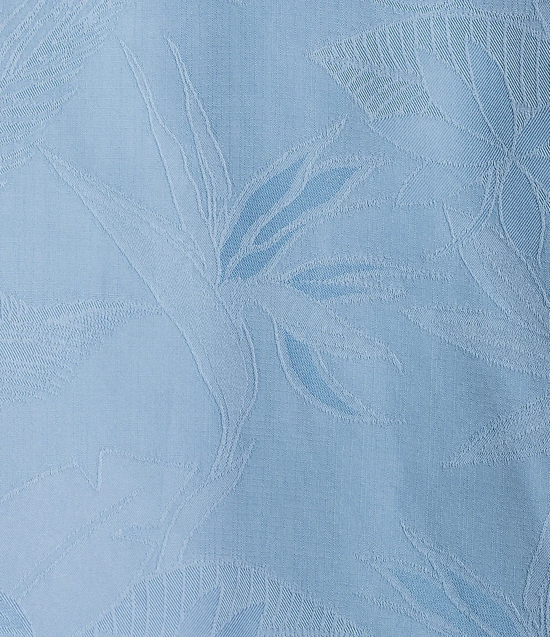 Caribbean Bird of Paradise Textured Short Sleeve Woven Shirt