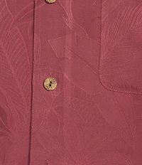 Caribbean Bird of Paradise Textured Short Sleeve Woven Shirt