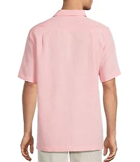 Caribbean Bird of Paradise Textured Short Sleeve Woven Shirt