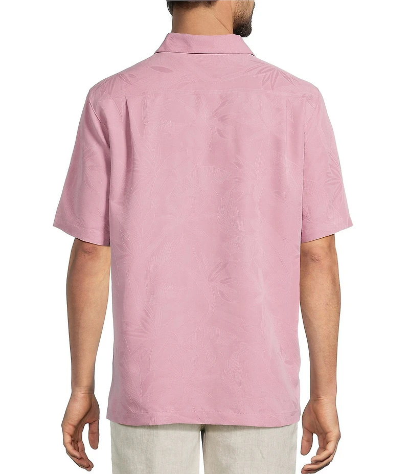 Caribbean Bird of Paradise Textured Short Sleeve Woven Shirt