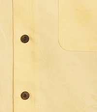 Caribbean Bird of Paradise Textured Short Sleeve Woven Shirt